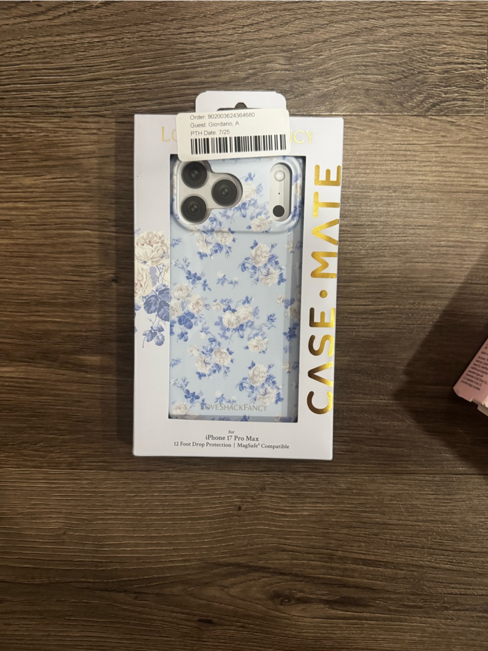 LoveShackFancy Blue and Cream Floral iPhone Case